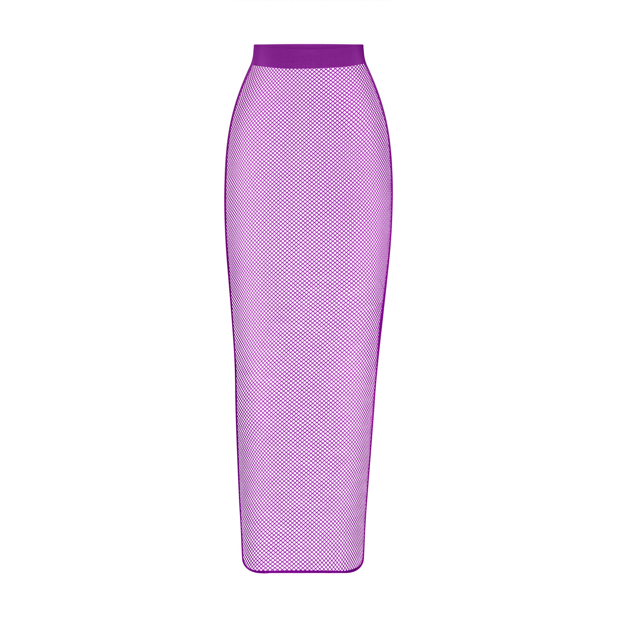 Busy Clothing Womens Dark Purple Pencil Skirt - ShopperBoard